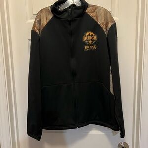 Busch black and camo zip jacket
